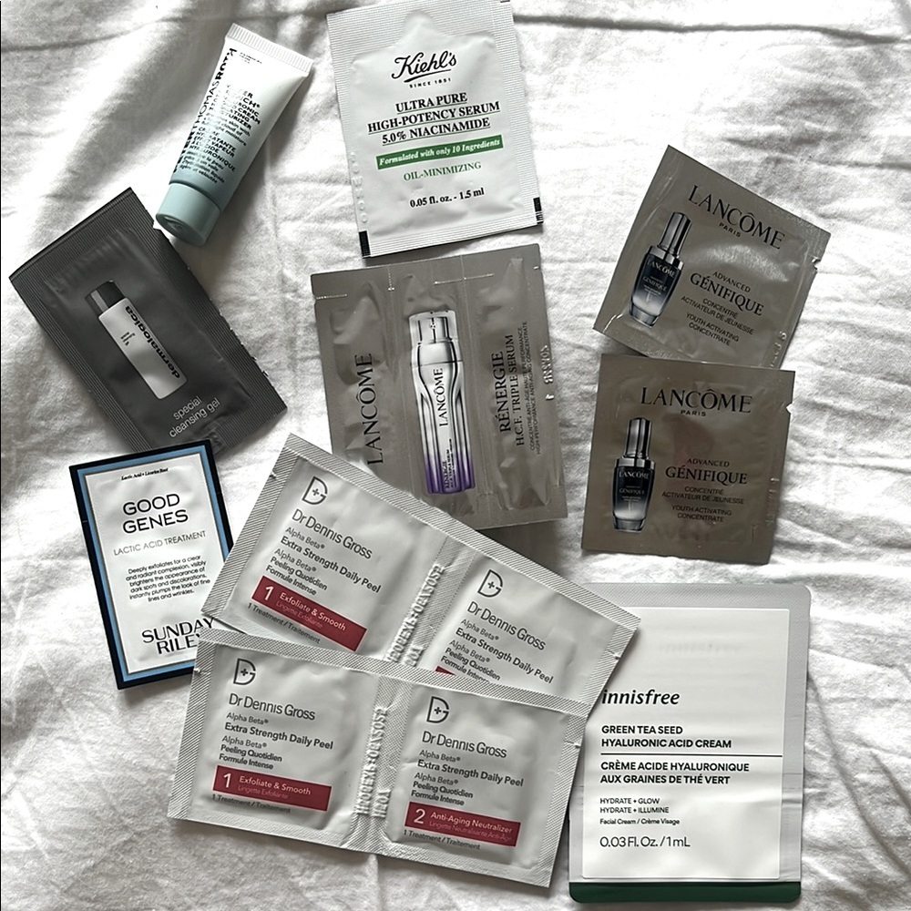 Luxury skin care samples bundle